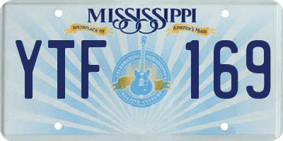 MS license plate YTF169