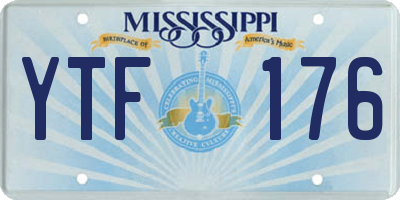 MS license plate YTF176
