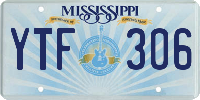MS license plate YTF306