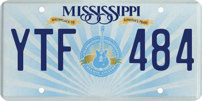MS license plate YTF484