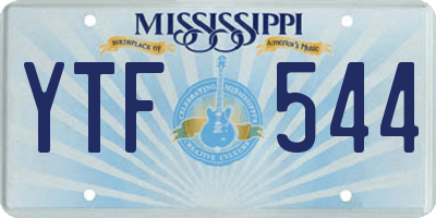 MS license plate YTF544
