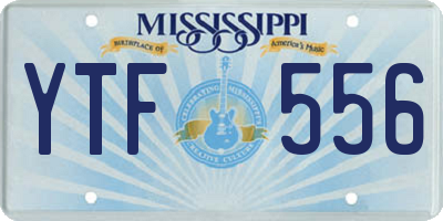 MS license plate YTF556