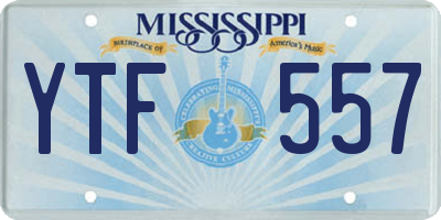 MS license plate YTF557