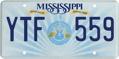 MS license plate YTF559