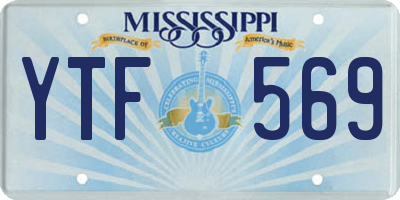 MS license plate YTF569