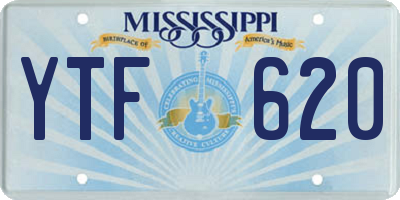 MS license plate YTF620