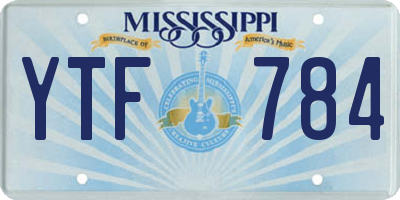 MS license plate YTF784