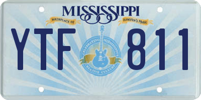 MS license plate YTF811
