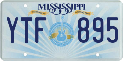 MS license plate YTF895