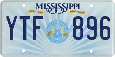 MS license plate YTF896