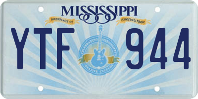 MS license plate YTF944