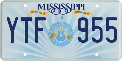 MS license plate YTF955