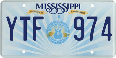 MS license plate YTF974