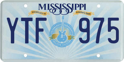 MS license plate YTF975