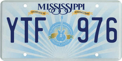 MS license plate YTF976