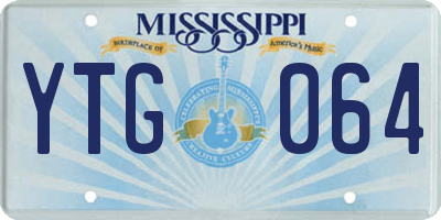 MS license plate YTG064