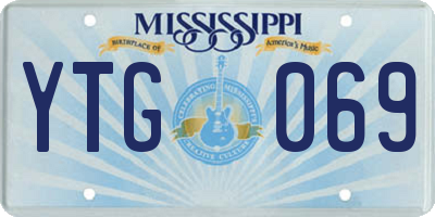 MS license plate YTG069