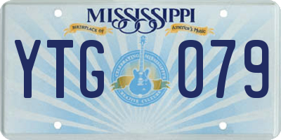 MS license plate YTG079