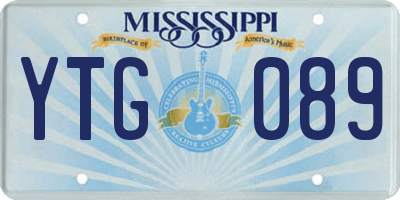 MS license plate YTG089
