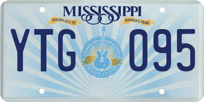 MS license plate YTG095
