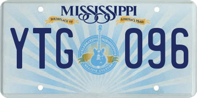 MS license plate YTG096
