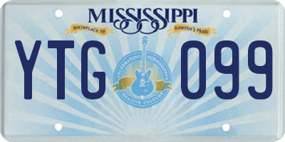 MS license plate YTG099
