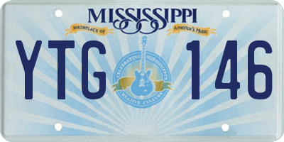 MS license plate YTG146
