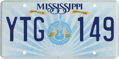 MS license plate YTG149