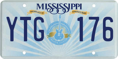 MS license plate YTG176