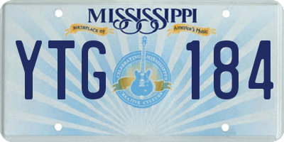 MS license plate YTG184
