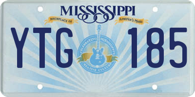 MS license plate YTG185