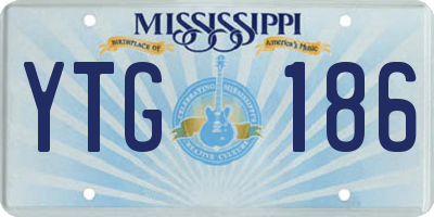 MS license plate YTG186