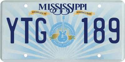 MS license plate YTG189