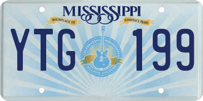 MS license plate YTG199