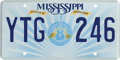 MS license plate YTG246