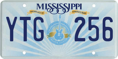MS license plate YTG256