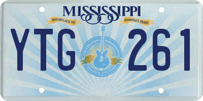 MS license plate YTG261