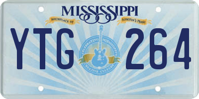 MS license plate YTG264