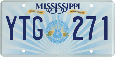 MS license plate YTG271
