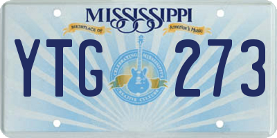 MS license plate YTG273