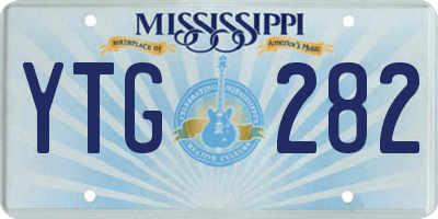 MS license plate YTG282
