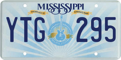 MS license plate YTG295