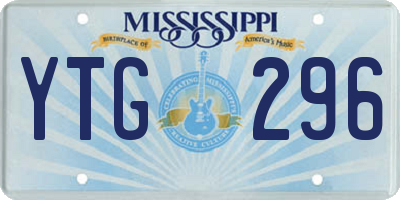 MS license plate YTG296