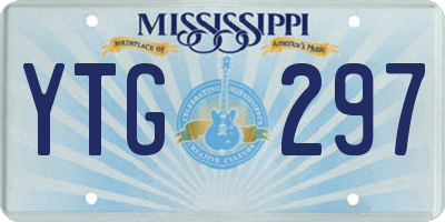 MS license plate YTG297