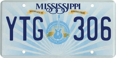 MS license plate YTG306