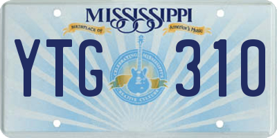 MS license plate YTG310