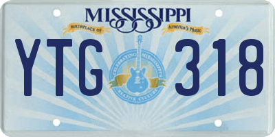 MS license plate YTG318
