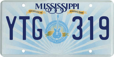 MS license plate YTG319