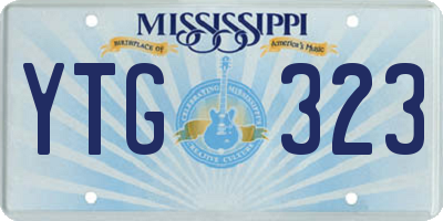 MS license plate YTG323