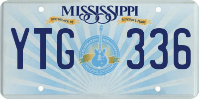 MS license plate YTG336